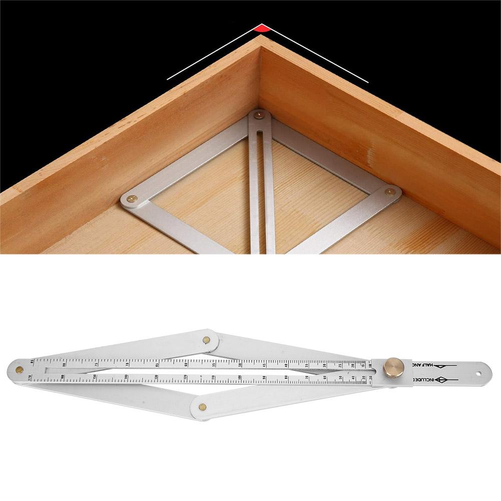 Goniometer Ruler Multifunctional Diagonal Ceiling Profiler 4‑Fold Corner Angle Finder
