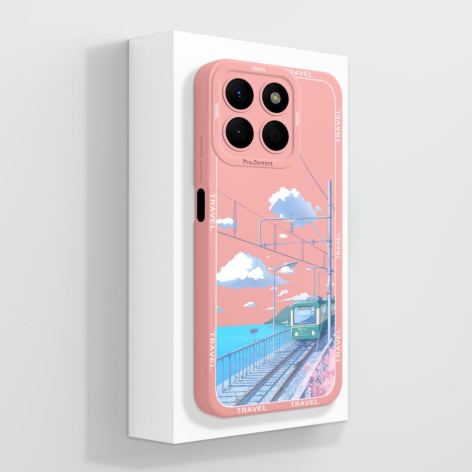 For Honor X8b Case For Honor X8A X8 Phone Back Cover Panda Baby Fundas Full Protection Soft Liquid Silicone Shockproof Bumper