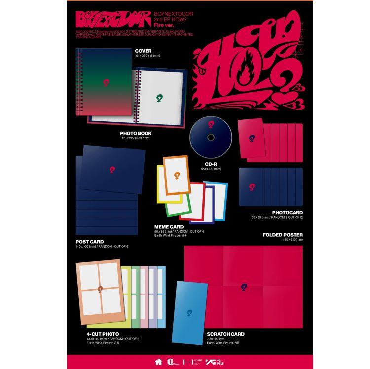 BOYNEXTDOOR - 2ND EP ALBUM HOW?(Standard Ver.)