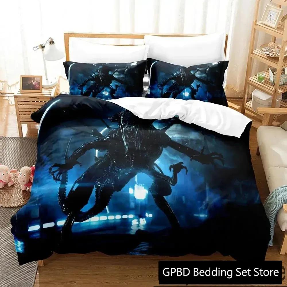3D Print Movie The Predator Comfortable Duvet Quilt Cover Pillowcase Bedding Set Children Bedroom Decoration Home Textile