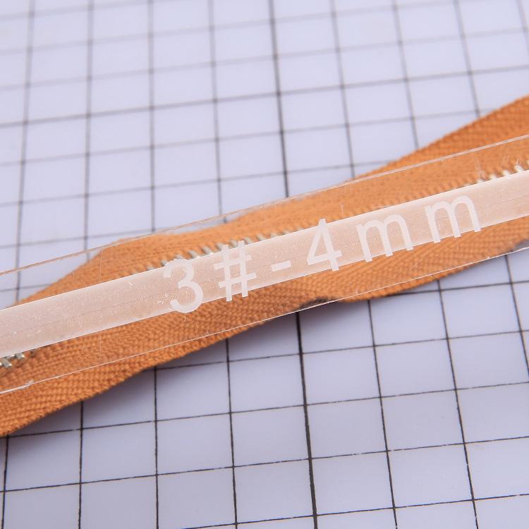 1Pcs Acrylic Template Sewing Accessories for Leather 3# Zipper Glue Leak Proof Acrylic Ruler