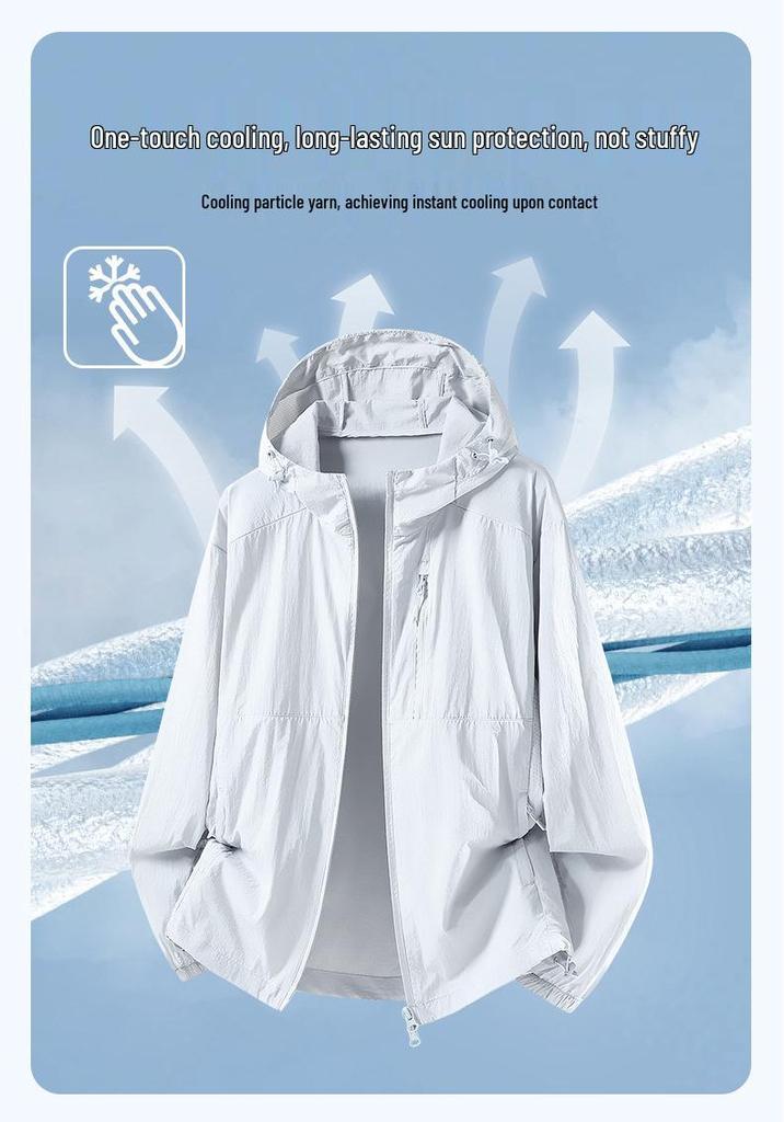 2026 Ice Silk Couple's UV Protection Summer Jacket – Breathable Sun Protection for Outdoor Activities