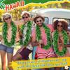 12/1 Stück Tropisch Grün Leis Hawaiianische Party Künstliche Blattblumen Girlande Halskette Sommer Luau Strand Geburtstagsparty Dekoration