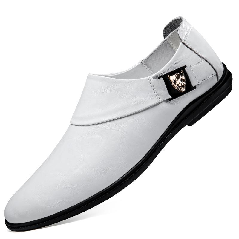 

Fashion Men s Genuine Leather Slip-On Loafers Comfortable Casual Driving Shoes New Men Breathable Soft Flats Fashion Mens Slip on Shoes 45
