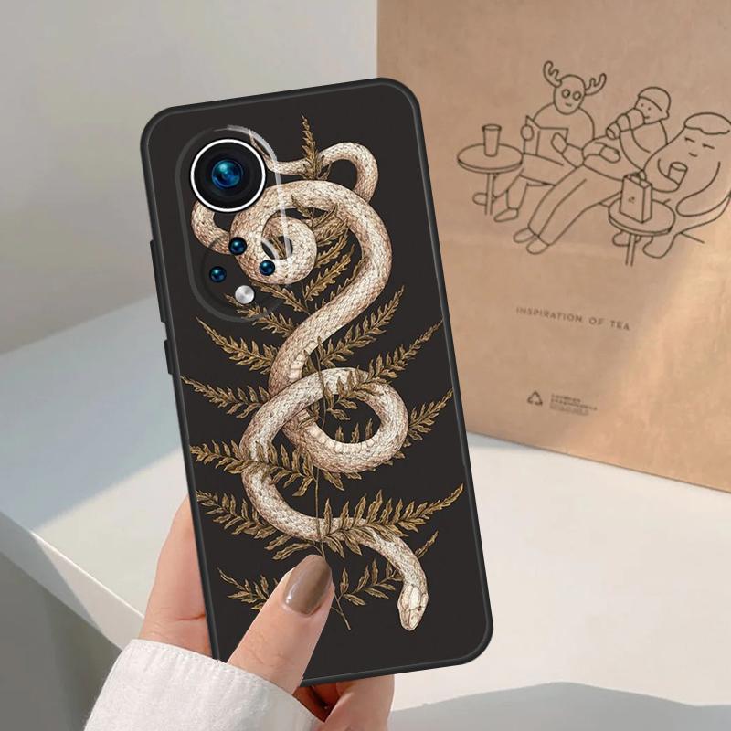 The Snake and Fern Case For Honor Magic 7 Lite 5 6 8 Pro Cover For Honor 400 200 90 70 50 X8a X8b X9a X9b X9c