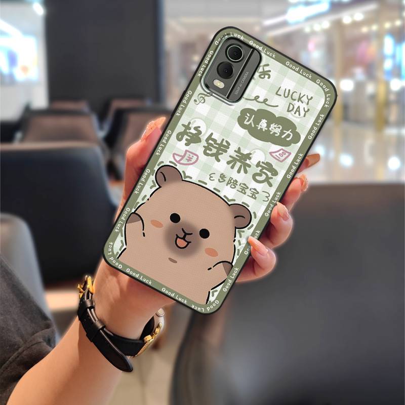 Durable Back Cover Phone Case For Nokia C32 Full wrap Anti-knock Fashion Design Soft case Graffiti Silicone TPU Cute