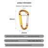 Size 5 Aluminum D-Shape Carabiner Snap Hook for Outdoor Backpack Accessories