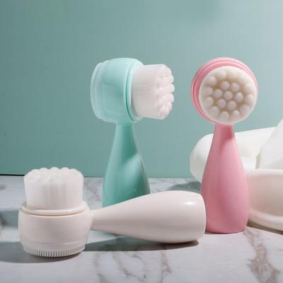 Removedor de cravos Removedor de maquiagem Escova de cerdas macias para o rosto ABS Escova de limpeza facial esfoliante suave portátil Equipamento de beleza