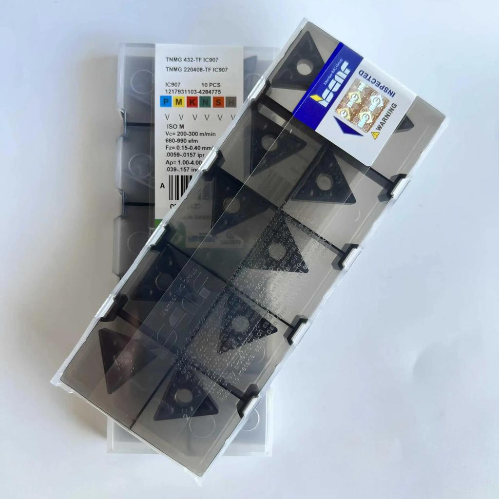 ISCAR / TNMG220408-TF IC907 / Industrial indexable carbide inserts 10 Pcs