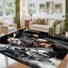 Lewis Hamilton Design Crystal Velvet Rug Soft Decorative Mat for Bedroom Entrance