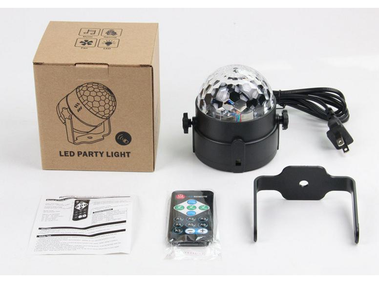 Colorful LED Magic Ball Projector: Water Ripple & Starry Sky Light with Suction Cup