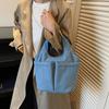 Multi-Color Fabric Handheld Tote Bag Lightweight Spacious Casual Daily Use Bag