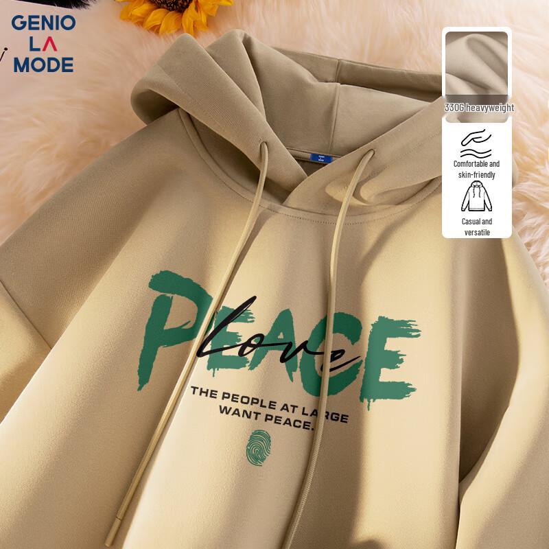 GENIOLAMODE Men's Loose Fit Hooded Sweatshirt