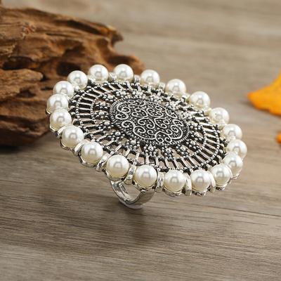 Neuer Retro Statement Ring - Offener Panzerring