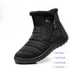 Winter Warm Side Zipper Mid-tube Snow Boots Widened Waterproof Snow Shoes Plus Size