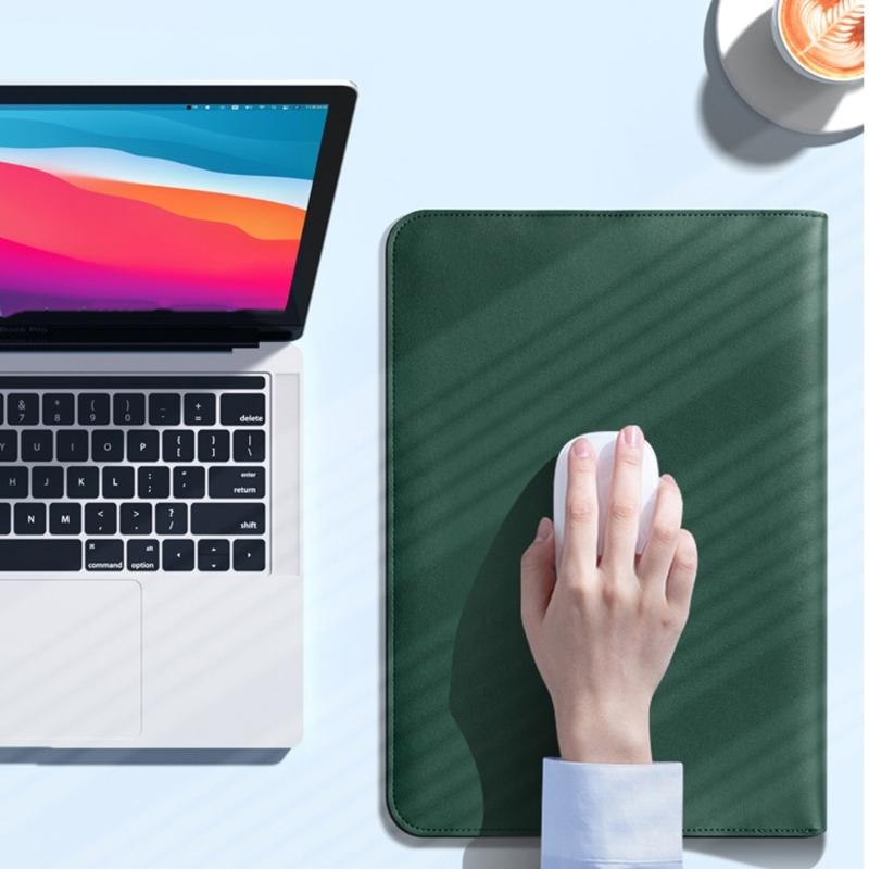 15/15.4/15.6 Laptop Sleeve Case with Stand PU Leather Laptop Protective Cover for Notebook Computers Laptop Case Gift