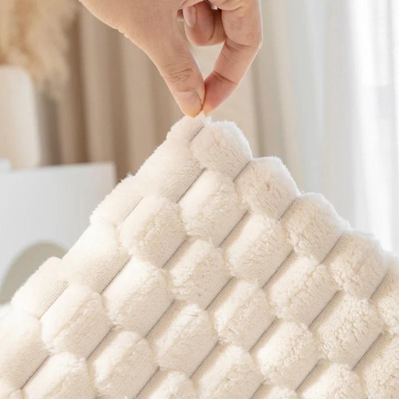 Nordic Sofa Cover Living Room Thicken Plush Couch Mat Non-Slip Universal Sectional L Shape Sofa Slipcovers Towel Protector Home