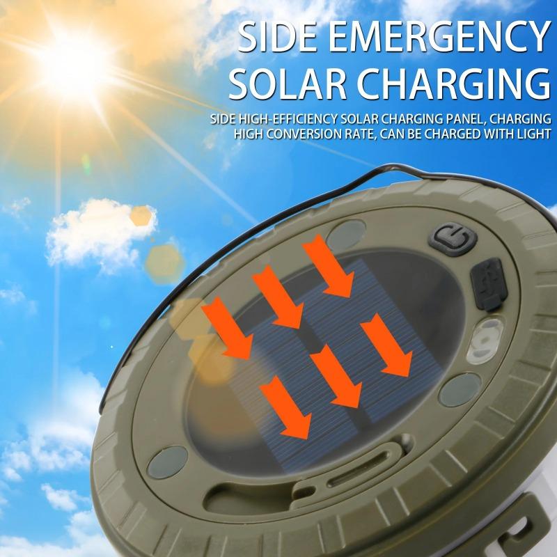 Solar Energy LED Strip USB Rechargeable Camping Light with 10m Versatile Indoor/Outdoor Garden Decor for Home