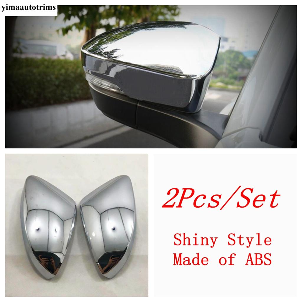 

Rearview Mirror Cap Shell Case Cover Trim ABS Chrome / Carbon Fiber Exterior Accessories For Volkswagen T-Roc T Roc 2018 - Shiny Style