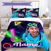 3pcs Custom Name Danny Go Bedding Set Duvet Cover Closure Includes 1 Duvet Cover & 2 Pillowcases for All Seasons Bedroom Decor