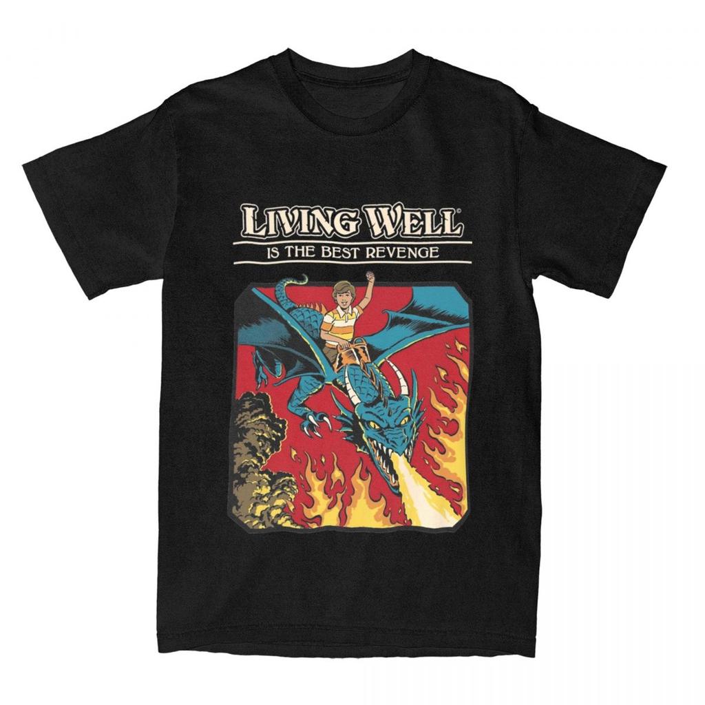 T-Shirts Men Women Vintage Fantasy Crazy 100% Cotton Graphic Print Cloth