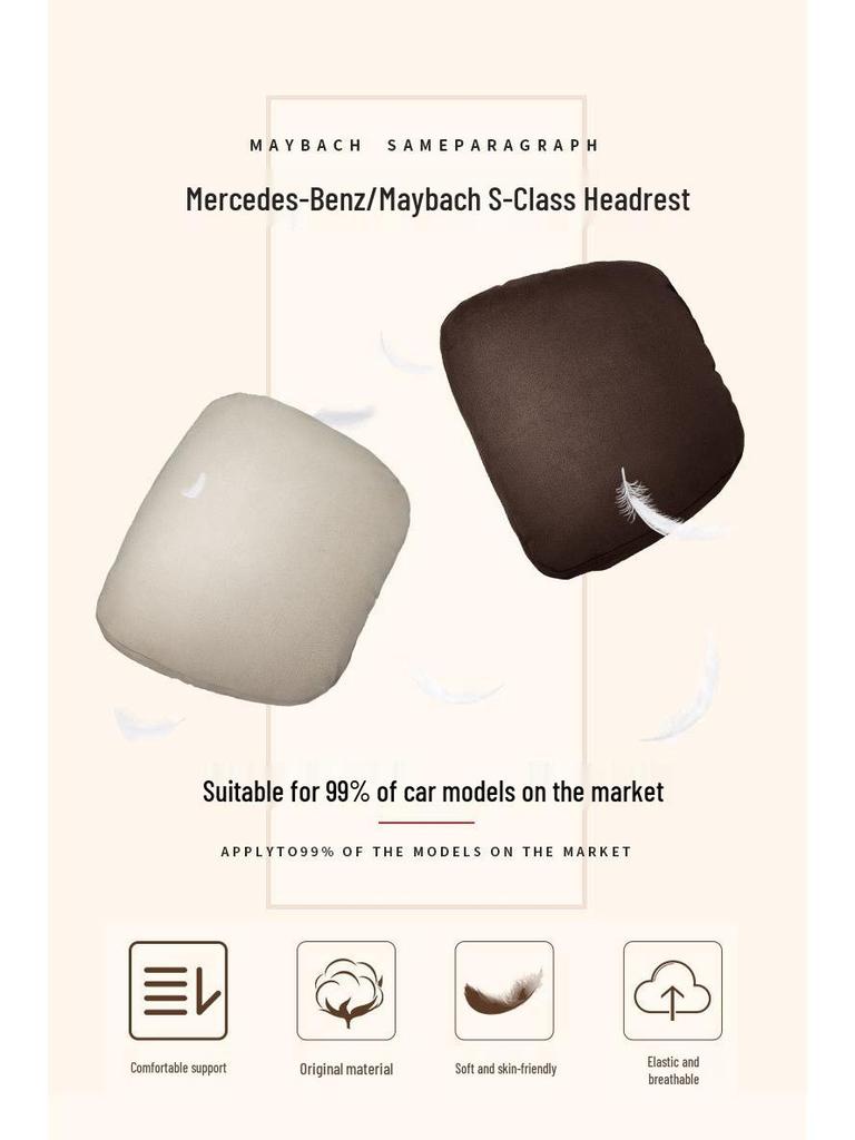 Mercedes-Benz Maybach Car Headrest & Lumbar Support Pillow Pair