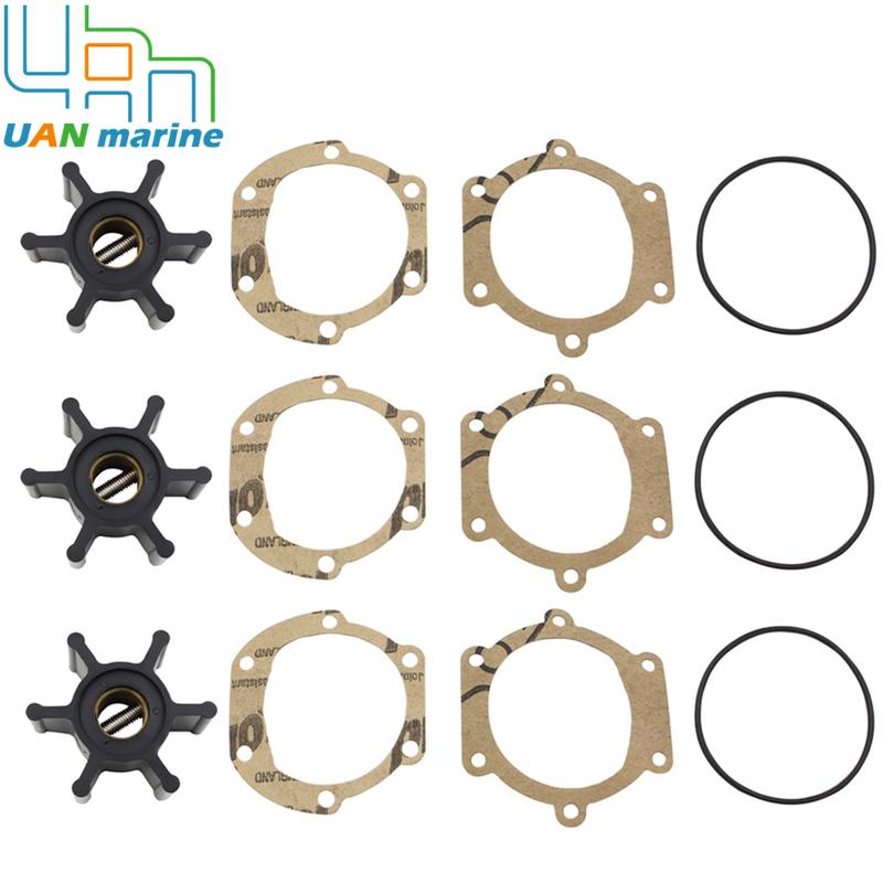 3 Sets Impeller for Johnson 09-1026B Jabsco 673-0001 JMP 7051 09-108-0601 3593659  804696 897055 875808 3586497 22222936