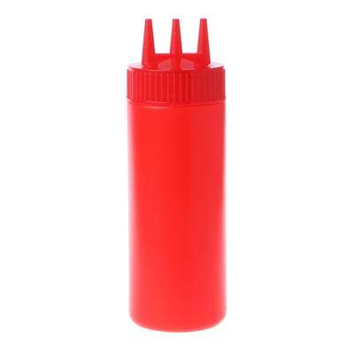 3 Hole Squeeze Bottle Condiment Dispenser Sauce Vinegar Oil Ketchup Cruet Bin