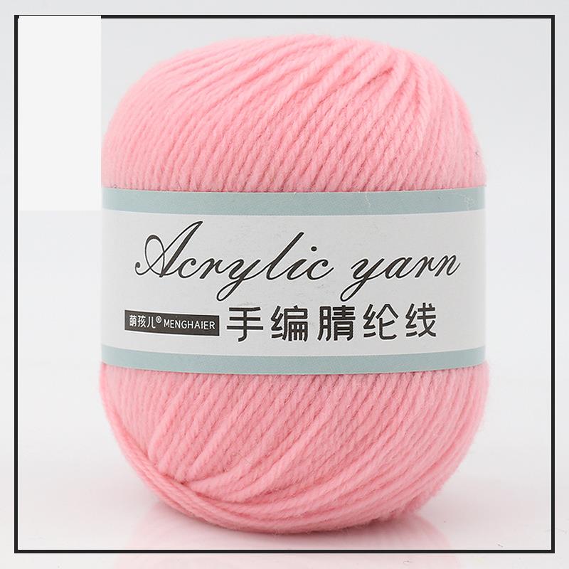 4-trådig akrylfibergarn för handstickning, blandgarn, virkning, halsduk, DIY-garn, handgjorda sybehör