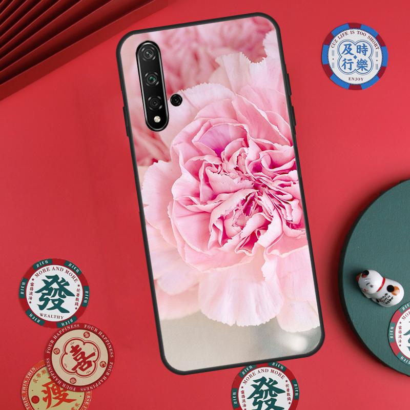 Elegant Pink Purple Peony Flower For Huawei Nova Y60 Y70 Y90 Y72 Y73 Y61 Y91 7i 8i 11i 12i 12s 9 10 SE P20 P30 P40 Lite Case