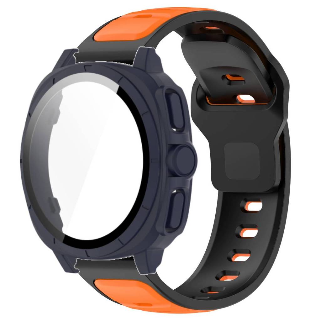 

Силиконовый Ремешок + Закаленное Стекло Чехол Для Samsung Watch 7 40мм 44мм Защитная Крышка Ремешка Для Samsung Galaxy Watch 7 44мм 40мм Galaxy Watch 7 40mm