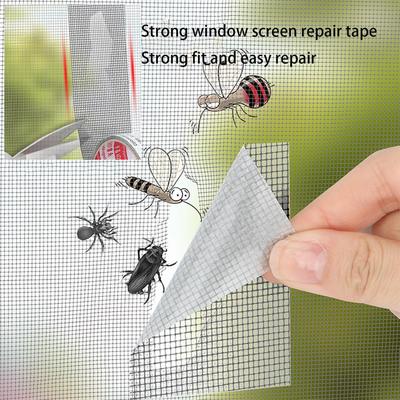 1/3/5 Stück Stark klebendes Fenstergitter-Reparaturband Fiberglas-Gitterband Netzreparatur zum Abdecken von Türen Netzkäfig Risse Löcher