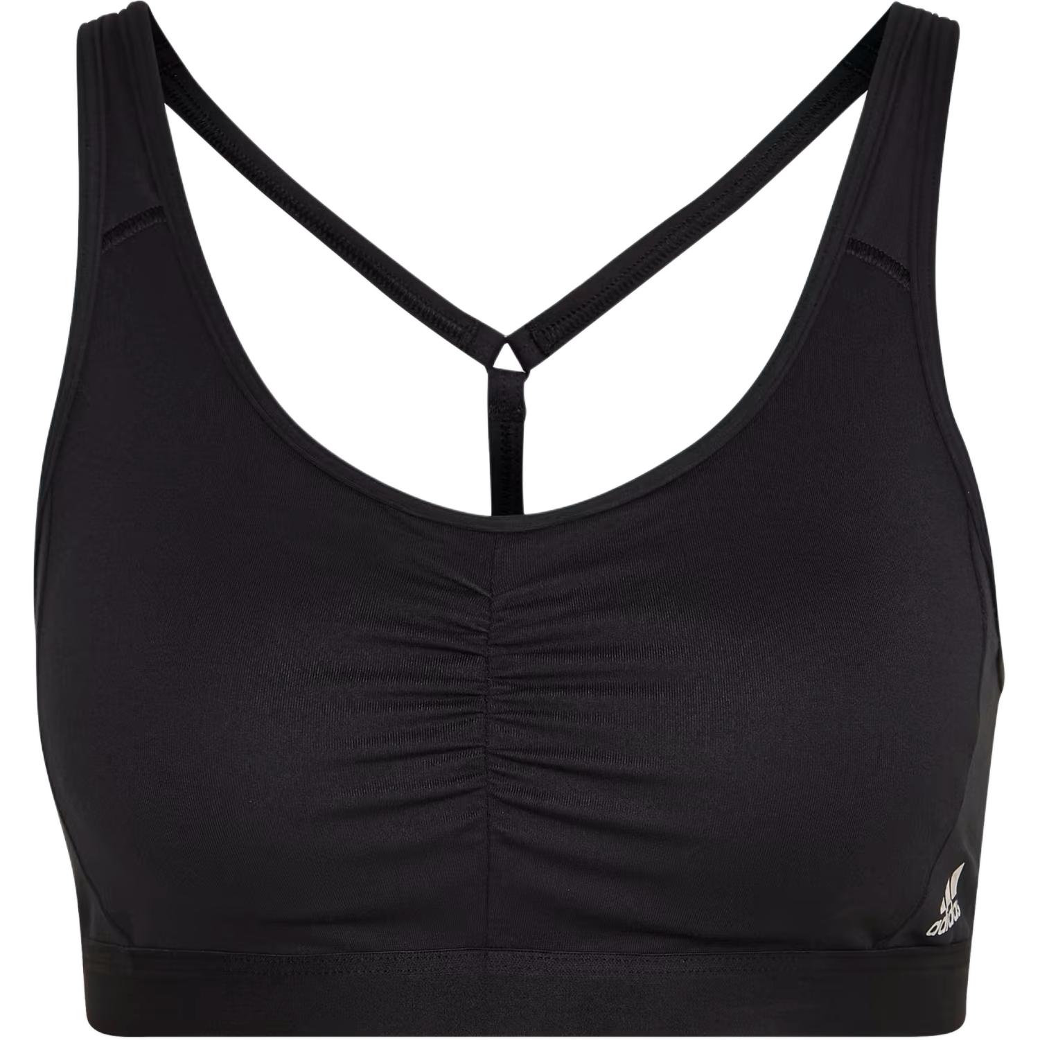 Adidas Logo Print Sleeveless Sports Bra Women underwear Black HE9066 A2XSB