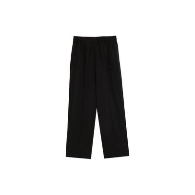 Puma Classics T7 Woven Pants Wide Color Block Elastic Waist Straight Leg Sports Pants Unisex Pants Black 623022-01