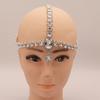 New Bohemian Fengshui Hair Chain Stylish Water Drop Pendant Forehead Lace Female European and American Wedding Accessories