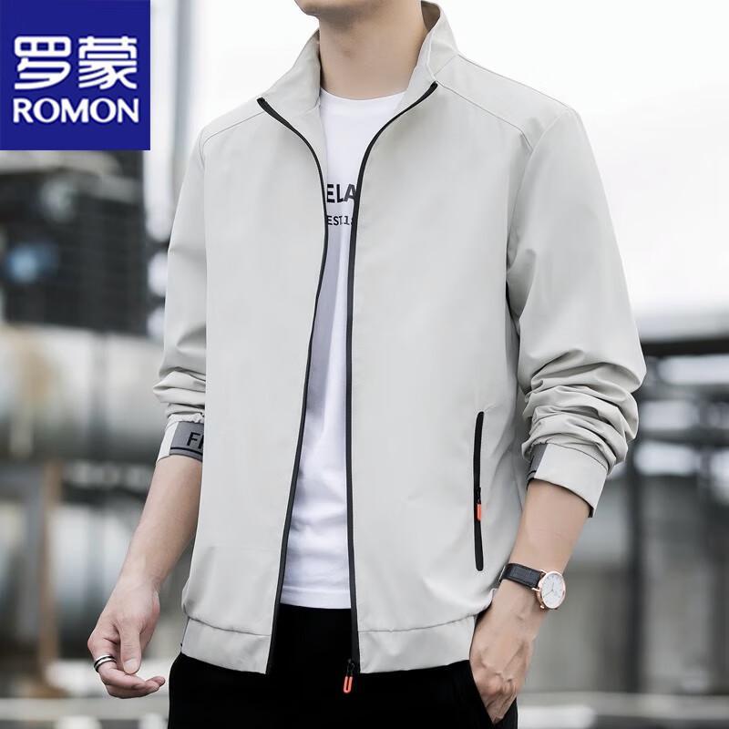 

ROMON Men s Business Casual Spring/Autumn Jacket 4XL