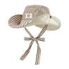 UV Protection Reversible Bucket Hat Wide Brim Fishmen Hat Fashion Striped Sun Hat  Summer