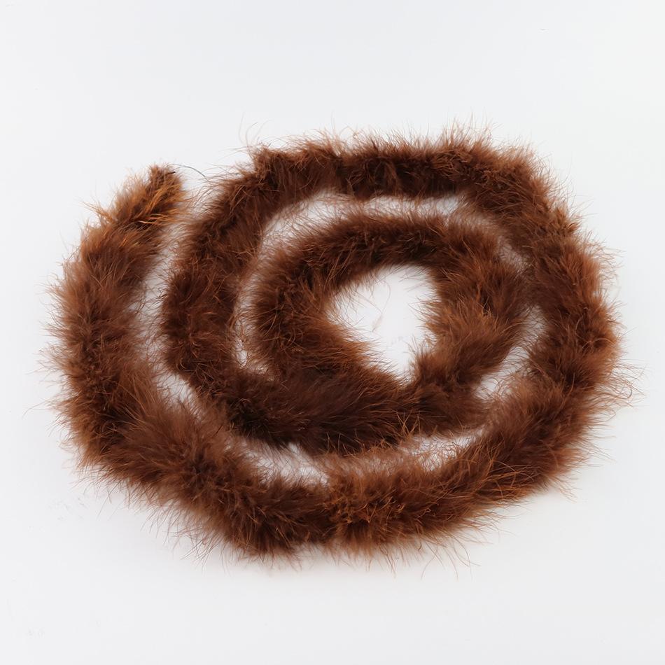 2 Meters Turkey Feather Strip Decoration Performance Dance Decoration Christmas Diy Material 22g Clothing Accessories