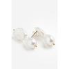 Pearl Pendant Gold-Plated Earrings White 1224689001