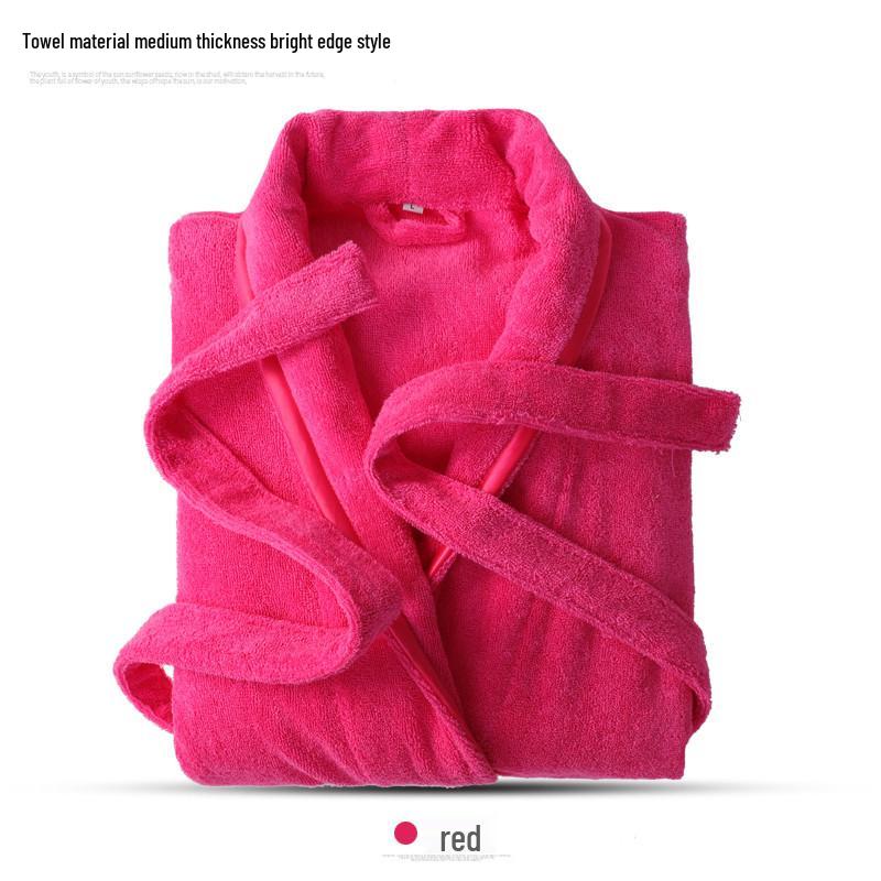 Cotton Unisex Bathrobe - Warm Yukata Style for Couples, Plus Size, Ideal for Hotels