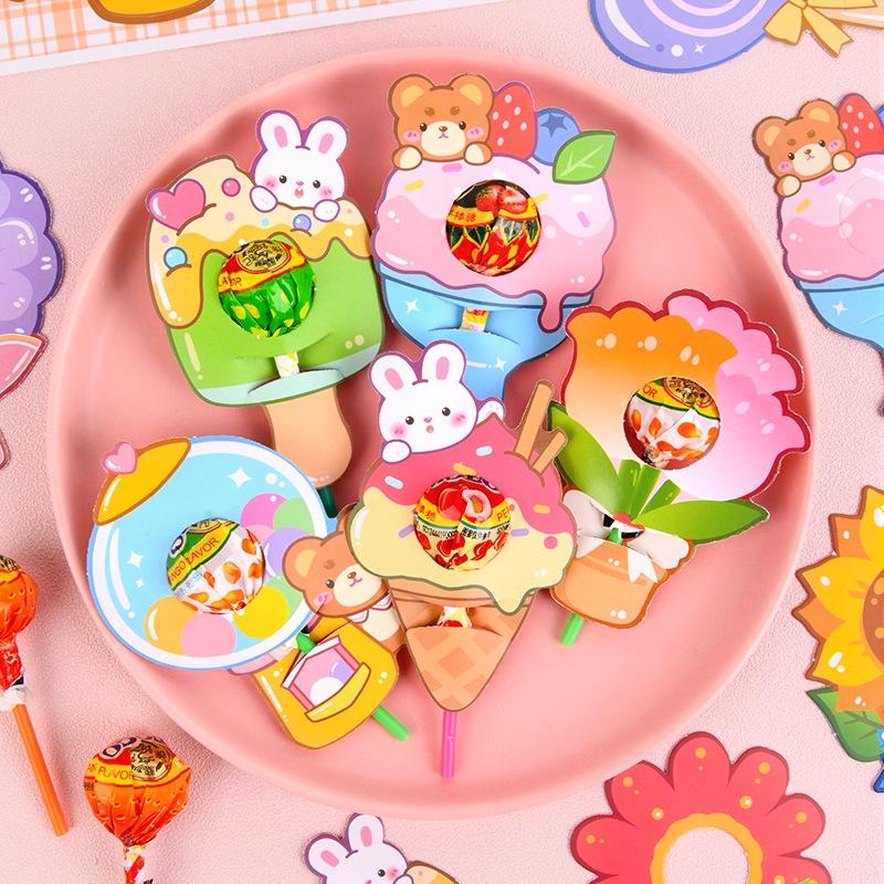 Lollipop Cartoon Cardstock for Classroom & Kindergarten Decorations