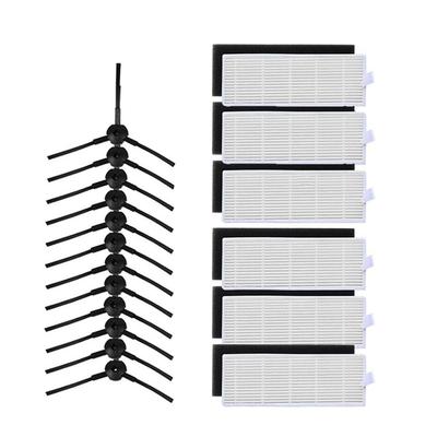 Danhui – filtre Hepa pour aspirateur Robot ilife A8 a40 a6 a4 a4s, pièces détachées, brosse latérale filtrante