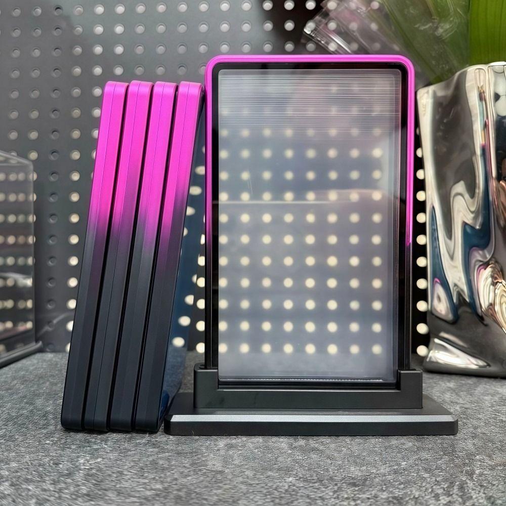 Gradient Color Trading Card Protect Box Aluminum Alloy Transparent 35PT /CGC Box UV Protection Double-sided Glass