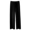 Kaschmir-Strick-Hose mit weitem Bein für Damen, Hoher Bund, Drapierter Stil, Verdickt, Bodenlang, Geeignet für Oberbekleidung