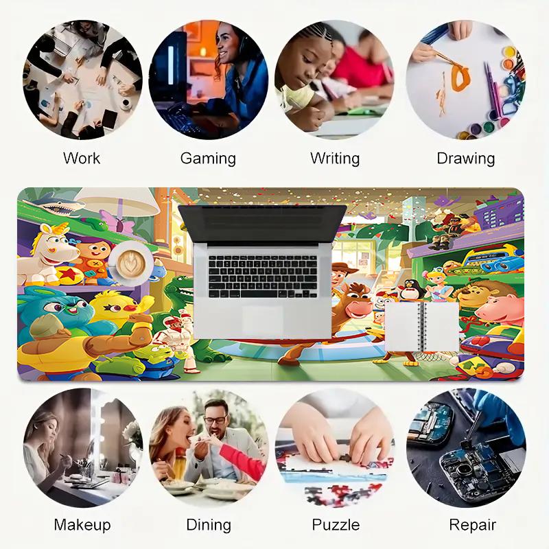 1Pc Toy Story Characters Gaming Mouse Pad Keyboard Desk Mat Non-slip Rubber Lock Edge Waterproof Computer Mousepad for Office Home Decor Y1989