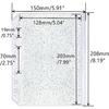 10pcs A5 Cash Stuffing Envelopes Zipper Binder Pockets Clear Glitter PVC 6 Hole Zip Sleeves Loose Leaf Pouches for 6 Ring Binder Planner (A5 5.91" x