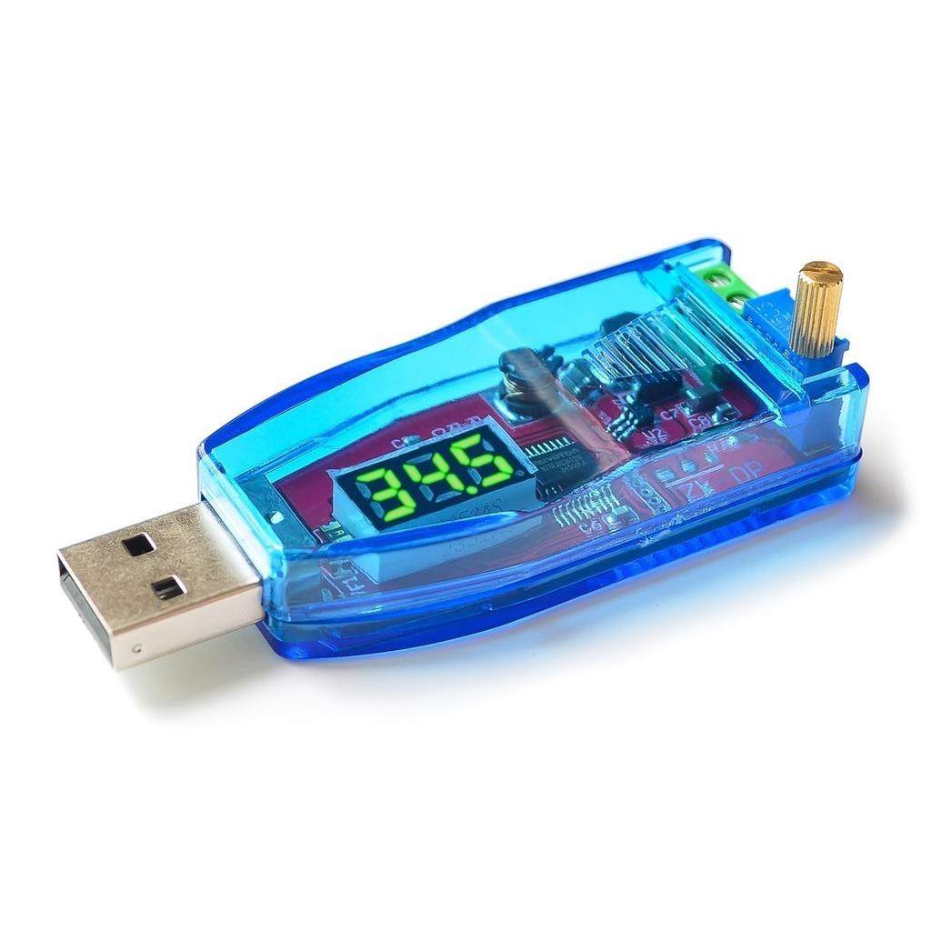 DC-DC 5V To 3.3V 9V 12V 24V USB Step UP / Down Power Supply Module Adjustable Boost Buck Converter Out DC 1.0V-24V With Case