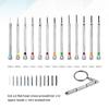 Professional Antislip Screwdriver Kit With 13 High Visibility Color Tool For Intricate Watch And Eyeglass Adjustments