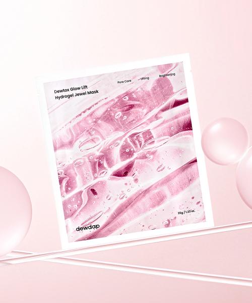 Dew:Dap Detox Glow Lift Hydrogel Jewel Mask 35g x 4ea NONE