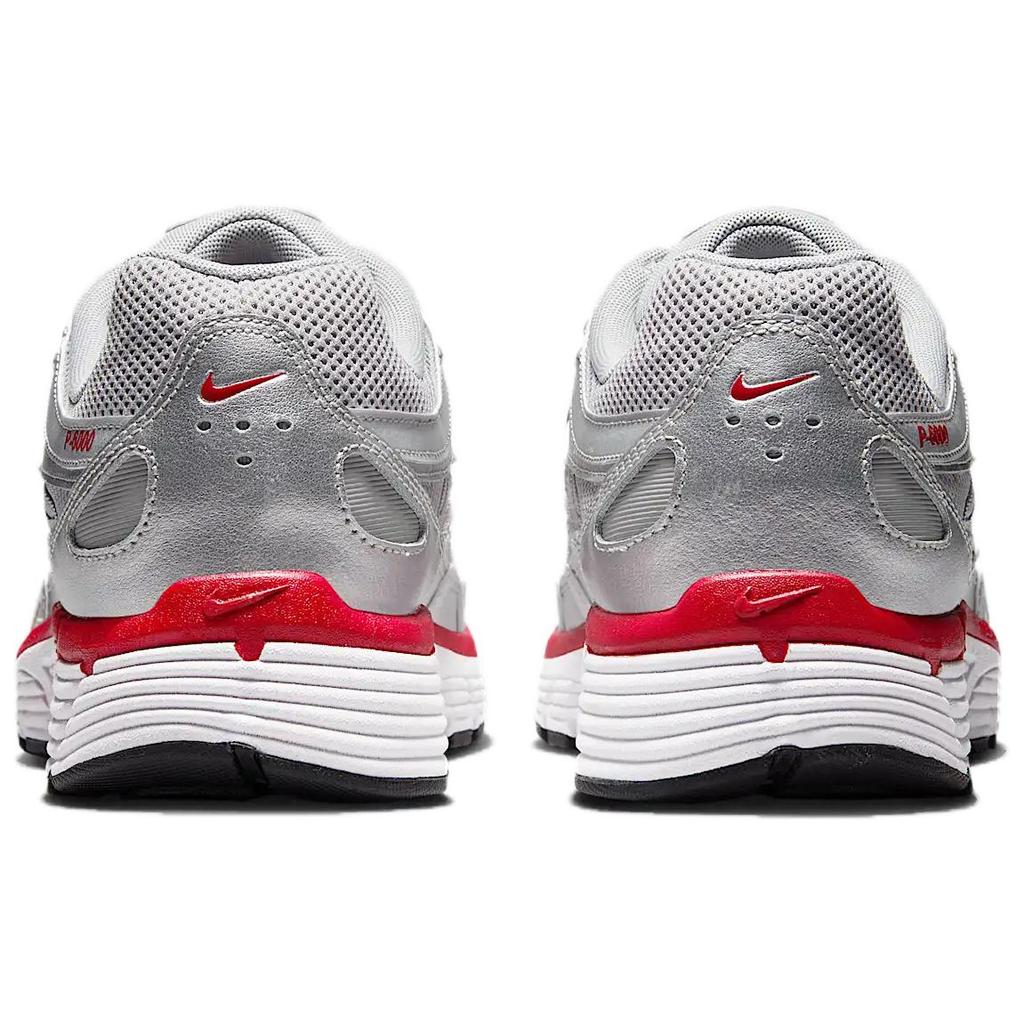 Nike P-6000 Metallic Silver Gym Red Unisex Sneakers Flat-Silver Cool-Grey CD6404-024